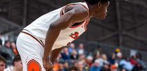 Editorial photo: Malik Abdullahi (7) of the Princeton Tigers plays during an NCAA men's basketball game at Jadwin Gymnasium in Princeton, United States, on December 10, 2025  by Dan Squicciarini/NurPhoto