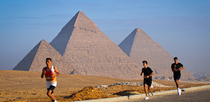Editorial photo: Runners participate in the Pyramids Half Marathon in Giza, Egypt, on December 13, 2025.  by Ahmed Mosaad/NurPhoto