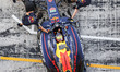 Top Down image of Isack Hadjar of France driving the F1 race car No 6 for Oracle Red Bull...