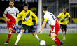NAC Breda defender Rio Hillen plays during the match between NAC Breda and FC Utrecht at t...