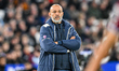 Nuno Espirito Santo, manager of West Ham, looks on in the final minutes during the Premier...