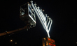 Members of the local Jewish community celebrate the start of Hanukkah in Warsaw, Poland on...