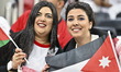Fans from Jordan attend the FIFA Arab Cup 2025 Semi-final match between Saudi Arabia and J...