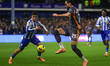 Ben Brereton Diaz chases the ball during the Sky Bet Championship match between Sheffield...
