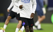 Nuno Mendes of Paris Saint-Germain participates in the training session ahead of the FIFA...