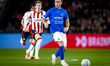 GVVV forward Martijn Berden plays during the match PSV Eindhoven vs GVVV (cup) at the Phil...