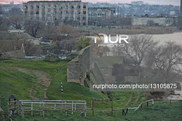 The remains of the defensive moat are part of the Bilhorod-Dnistrovskyi Fortress, also known as the Akkerman Fortress, in Bilhorod-Dnistrovs... by Nina Liashonok/Ukrinform/NurPhoto