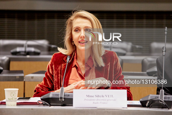 French State-owned Radio Broadcaster Radio France CEO Sibyle Veil Arrives At A Hearing Before An Enquiry Commission Of The National Assembly... by Adnan Farzat/NurPhoto