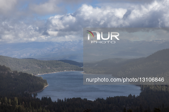 A December storm brings rain and fog, and little snow, to Donner Summit, near Truckee, California, on December 17, 2025.  by Penny Collins/NurPhoto