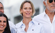 Federica Pellegrini is seen during the institutional visit to the Olympic Village of the X...
