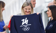 Kirsty Coventry, President of the International Olympic Committee, is seen during the inst...