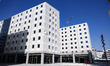 A moment of the institutional visit to the Olympic Village of the XXV Olympic and Paralymp...