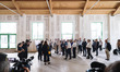 A moment of the institutional visit to the Olympic Village of the XXV Olympic and Paralymp...