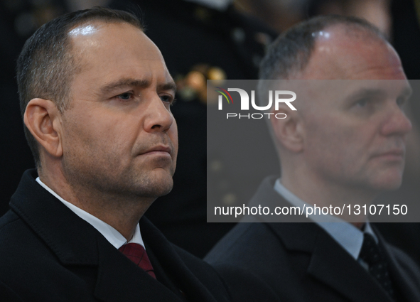 KATOWICE, POLAND – DECEMBER 16:Polish President Karol Nawrocki attends a Mass at the Church of the Elevation of the Holy Cross during cerem... by Artur Widak/NurPhoto