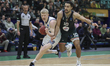 Gustav Knudsen, #18 of BAXI Manresa, is in action during the BKT EuroCup match between WKS...