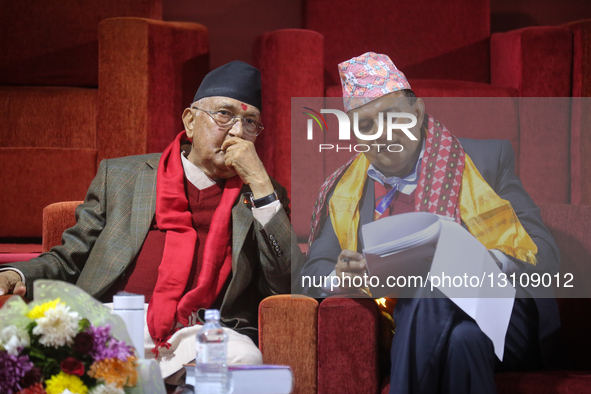 KP Sharma Oli is re-elected as chairman of the Communist Party of Nepal (Unified Marxist-Leninist), CPN-UML, for a third consecutive term fo... by Sanjit Pariyar/NurPhoto