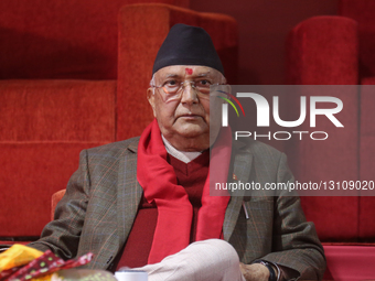 KP Sharma Oli is re-elected as chairman of the Communist Party of Nepal (Unified Marxist-Leninist), CPN-UML, for a third consecutive term fo... by Sanjit Pariyar/NurPhoto