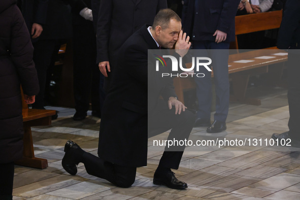 Karol Nawrocki, President of the Republic of Poland, attends the ceremony marking the 44th anniversary of the pacification of the 'Wujek' co... by Beata Zawrzel/NurPhoto