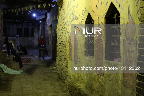Egyptians and devotees of Ahl al-Bayt celebrate the birth anniversary of Imam Ali Zayn al-Abidin in the Sayyida Zaynab district of Cairo, Eg... by Doaa Adel/NurPhoto