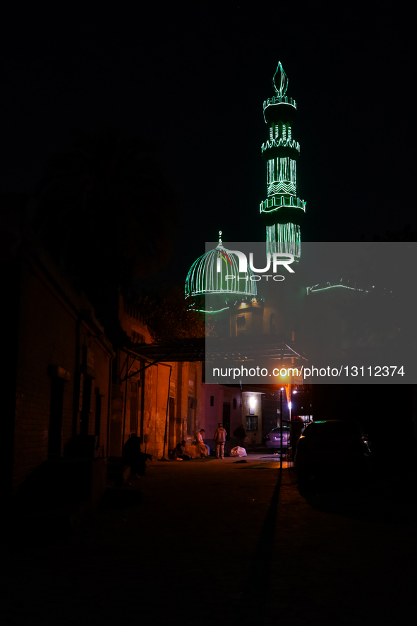 Egyptians and devotees of Ahl al-Bayt celebrate the birth anniversary of Imam Ali Zayn al-Abidin in the Sayyida Zaynab district of Cairo, Eg... by Doaa Adel/NurPhoto