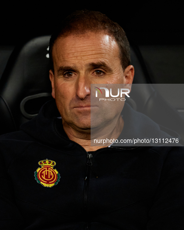 Jagoba Arrasate of RCD Mallorca looks on before the LaLiga EA Sports match between Valencia CF and RCD Mallorca at Mestalla stadium in Valen... by David Aliaga/NurPhoto