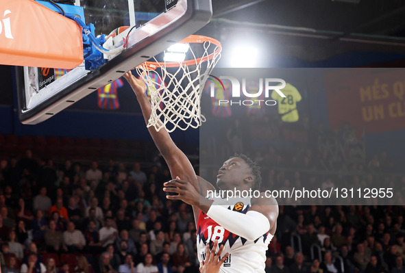 Khalifa Diop plays during the match between FC Barcelona and Kosner Baskonia Vitoria-Gasteiz, corresponding to round 17 of the Euroleague, a... by Urbanandsport/NurPhoto