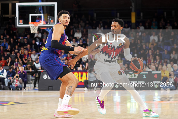 Trent Forrest and Miles Norris play during the match between FC Barcelona and Kosner Baskonia Vitoria-Gasteiz, corresponding to round 17 of... by Urbanandsport/NurPhoto