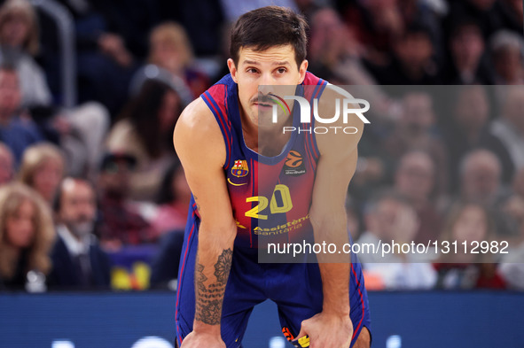Nicolas Laprovittola plays during the match between FC Barcelona and Kosner Baskonia Vitoria-Gasteiz, corresponding to round 17 of the Eurol... by Urbanandsport/NurPhoto