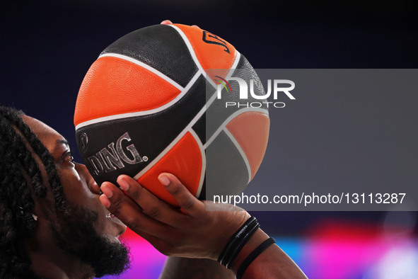 Myles Cale trains during the match between FC Barcelona and Kosner Baskonia Vitoria-Gasteiz, corresponding to round 17 of the Euroleague, at... by Urbanandsport/NurPhoto
