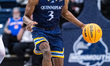 ASIM JONES (3) of the Quinnipiac Bobcats possesses the ball during an NCAA men's basketbal...