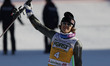 Lucas Pinheiro Braathen from Brazil, using Atomic, ranks second during the AUDI FIS Ski Wo...