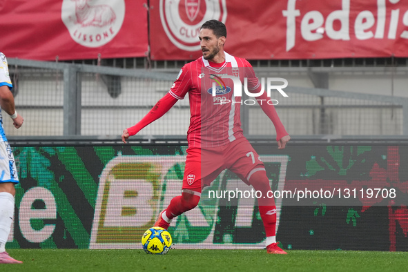 Paulo Azzi participates in the match between AC Monza and Carrarese Calcio 1908, Serie B, at U-Power Stadium in Monza, Italy, on December 20... by Alessio Morgese/NurPhoto