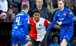SC Feyenoord Rotterdam forward Goncalo Borges and FC Twente midfielder Mats Rots play duri...