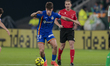 Adrian Liso of Getafe CF runs with the ball during the La Liga EA Sports match between Rea...