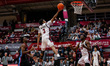KHAAFIQ MYERS (3) of the St. Joseph's Hawks goes up for a layup during an NCAA men's baske...