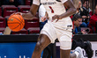 Kevin Kearney of the St. Joseph's Hawks drives the ball during an NCAA men's basketball ga...
