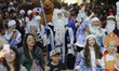 Members of the Russian community in Mexico City, Mexico, on December 23, 2025, parade thro...
