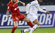 Akram Hassan Afif of Al Sadd SC and Federico Cartabia of Shabab Al Ahli are in action duri...