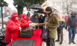 In Milan, Italy, on December 24, City Angels organize an interfaith prayer and deliver lun...