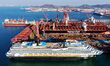 Production scenes occur at a shipbuilding and repair site at Haixi Bay Offshore Engineerin...