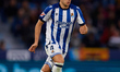 Gorrotxa of Real Sociedad is in action during the LaLiga EA Sports match between Levante U...