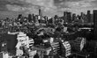 An aerial view shows the neighborhoods of Aoyama, Harajuku, and Omote-Sando in Tokyo, Japa...