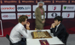 Carlsen Magnus of Norway competes against Javokhir Sindarov of Uzbekistan during the Blitz...