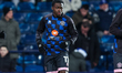 Kwame Poku of Queens Park Rangers warms up during the Sky Bet Championship match between W...