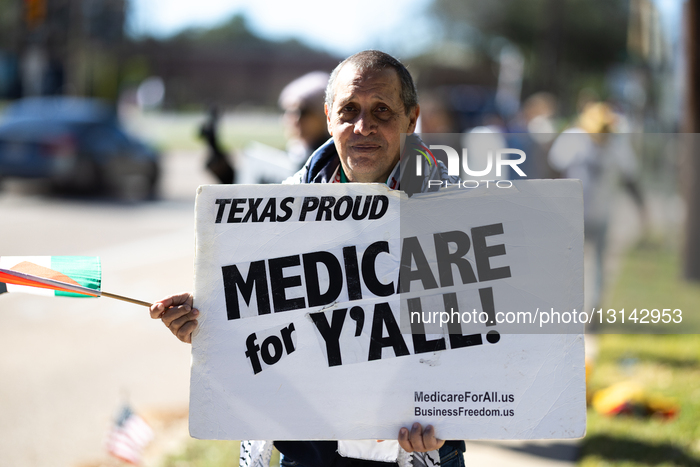 Texans Protest Outside Senator’s Office In Houston