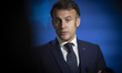President of France Emmanuel Macron holds a press conference after the end of the European...