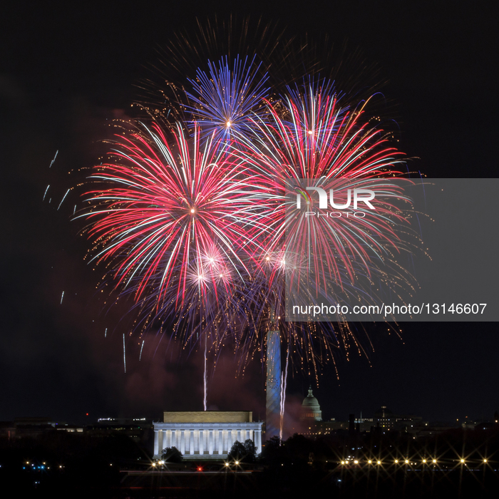 Fireworks And New Years Celebrations In Washington D.C.