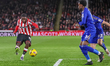 Femi Seriki crosses the ball during the Sky Bet Championship match between Sheffield Unite...