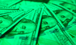 Hundred dollar bills are seen in this photo illustration in Warsaw, Poland on 01 January,...