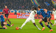 Manu Kone plays during the match between Atalanta BC and AS Roma in Serie A at New Balance...